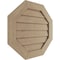 Ekena Millwork Timberthane Rough Cedar Octagonal Faux Wood Non-Functional Gable Vent, Primed Tan, 33"W x 33"H GVUROC33X33DRCPR - alternate 2